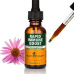 Herb Pharm Organic Rapid Immune Boost: Fast-Absorbing Tincture for Adults, Echinacea Tincture with Goldenseal, Ginger Extract & Elderberry, Immune Support Supplement & Wellness Aid, 1 Oz