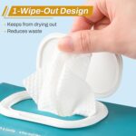[720 Count, 12 Packs of 60] Wet Wipes for Adults, 12" x 8" Large Disposable Washcloths for Incontinence & Cleansing, Body Wipes Bath Wipes - Disposable Washcloths for Elderly - Image 4