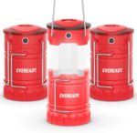 Eveready LED Camping Lantern 360 PRO (3-Pack), Super Bright Tent Lights, Rugged Water Resistant LED Lanterns, 100 Hour Run-time (Batteries Included)