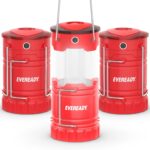 Eveready LED Camping Lantern 360 PRO (3-Pack), Super Bright Tent Lights, Rugged Water Resistant LED Lanterns, 100 Hour Run-time (Batteries Included)