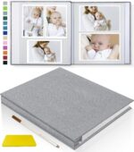 Popotop Photo Album Self Adhesive Scrapbook Album for 4x6 5x7 8x10 Pictures DIY Photo Book with Plastic Refills Sleeves Page,Birthday Gifts for Women Mom,Wedding Baby Family Travel