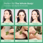 PLANTIFIQUE Jade Roller & Gua Sha Set – Real Jade Facial Tools for Skin Care Routine – Certified Face Massager for Radiant Skin - Image 4