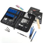Prina 50 Pack Drawing Set Sketch Kit, Sketching Supplies with 3-Color Sketchbook, Graphite, and Charcoal Pencils, Pro Art Drawing Kit for Artists Adults Teens Beginner Kid, Ideal for Shading, Blending - Image 7