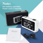 ORKA Talking Clock. Voice Recordable Ex Large Medication Pill Reminder. Talking Alarm Clock for Dementia, Hearing, Visually impaired Seniors-Digital Day Clock with Multiple Customized Alarms White - Image 8