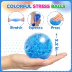 6 Set Squishy Sensory Stress Squeezing Balls for Adults: Best Calming Tool to Relieve Anxiety, Vent Mood and Improve Focus, Fun Fidgets for Student Classroom, Easter Gifts for Kids - Image 3