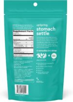 UpSpring Stomach Settle Drops for Occasional Nausea Relief/Upset Stomach with Ginger, Lemon, Spearmint, and B6. Mint Flavor Drops, 28 Ct(Packaging May Vary) - Image 4