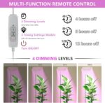 BESTVA 18W Grow Lights for Indoor Plants with Stand, Full Spectrum LED Plant Light for Indoor Plants,12-59 Inches Height Adjustable Growing Lamp with Auto On/Off Timer 4H/8H/12H, 4 Dimmable Brightnes - Image 3