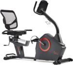 Sunny Health & Fitness Programmable 16 Levels Electro-Magnetic Resistance Recumbent Exercise Bike with 24 Pre-Build Workouts and 300 lbs Weight Capacity, Optional Free SunnyFit App Bluetooth Connect - Image 2