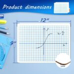 10 Pack Double-Sided XY Axis Graph Math Whiteboard Durable Dry Erase Board for Math Practicing in Classroom Math Manipulatives Grid Whiteboard for Students School Supplies - Image 4