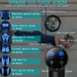 Massage Gun Deep Tissue,Percussion Massager Gun for Athletes Muscle Massage Gun for Pain Relief with 8 Massage Heads & 20 Speeds (Matte Black) - Image 2