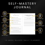 Self-Mastery Journal for Men - Daily Productivity Journal for Happiness, Gratitude, Mindfulness, Self Care & Reflection – Goal / Guided Journal for Men & Women – Inspirational Journal - Image 2
