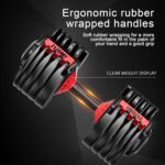 Adjustable Dumbbells Set of 2，Free Weights Dumbbells Set，Adjustable Dumbbell Set，52.5 lbs pair 105 lbs，15 in 1，for Men/Women Gym Equipment for Home Strength Training Equipment - Image 6