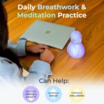 Mindsight 'Breathing Buddha' Guided Visual Meditation Tool for Mindfulness | Slow Your Breathing & Calm Your Mind for Stress & Anxiety Relief | Perfect for Adults & Kids | Relaxing Self Care Gift - Image 3