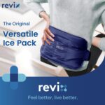 REVIX Ice Pack for Injuries Reusable Gel for Lower Back, Cold Packs for Back Shoulder, Elbow, Hip, Leg, Wrap Around Entire Knee, Soft Cold Compress,16 × 9" Navy - Image 2