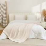 Snuggle Sac Buttery Ivory Throw Blanket for Couch, Reversible Super Soft Knitted Blankets, Warm Cozy Knit Fuzzy Plush Lightweight Throws Dupes for Sofa, Bed, Picnic, Ivory, 50 x 60 inches - Image 7