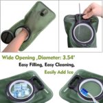 Hydration Bladder, 1.5L-2L-3L Water Bladder for Hiking Backpack Leak Proof Water Reservoir Storage Bag, BPA-Free Water Pouch Hydration Pack for Camping Cycling Running, Military Green 1.5-2-3 Liter - Image 5