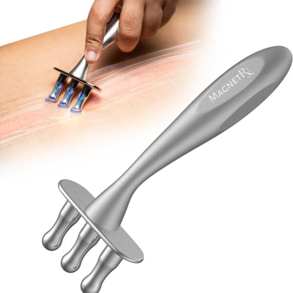 MagnetRX® Magnetic Therapy Massage Fork – Multi–Functional Magnetotherapy Pen for Emotion Code Magnets, Meridian Massage Tool & Body Healing Magnets – Magnetoterapia Fisioterapia Portatil Aparatos