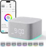 Sound Machine Alarm Clock, 32 Soothing Sounds, Night Lights Bluetooth Speaker, App Control White Noise Machine with Dimmable Clock, Noise Machine for Baby, Kids, Teens, Adult, Best Birthday Gift Ideas - Image 8