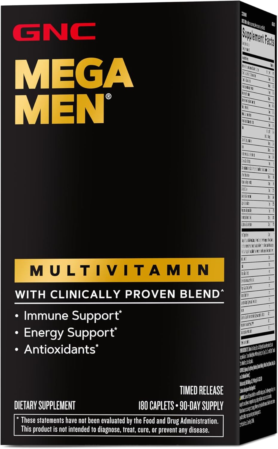 71x2XI657zL._AC_SL1500_.jpg GNC Mega Men Multivitamin | Antioxidants, Heart Health, and Immune Support | 180 Count - Image 1