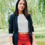 Women Cork Belt – Vegan Leather Dress for Jeans Thin Belt – Cruelty Free-Eco Friendly Brown Black - 0,98" Wide - Image 5