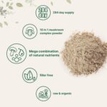 Micro Ingredients Organic Mega Mushroom 10 in 1 Complex Formula Powder for Immune System Booster, 10 Ounce (284 Days Supply), Chaga, Lions Mane, Cordyceps, Reishi & More, Filler Free, Vegan - Image 5