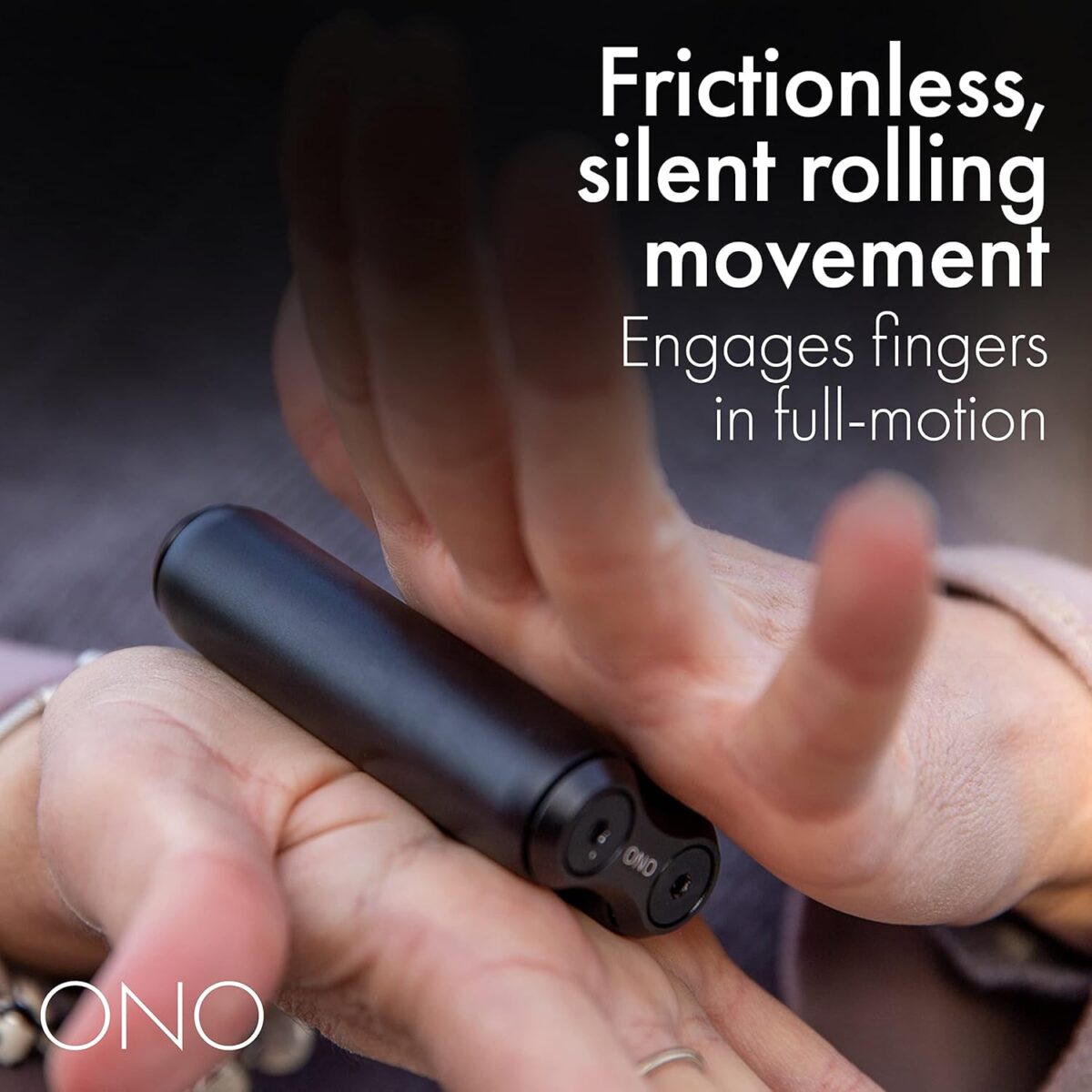 ONO Roller - Handheld Fidget Toy for Adults | Help Relieve Stress, Anxiety, Tension | Promotes Focus, Clarity | Compact, Portable Design (Full Size/Aluminum, Black) - Image 4