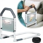 Bed Rails for Elderly Adults Safety - with Motion Light & Storage Pocket - Adjustable Bed Assist Rails for Seniors & Patients - Fits All Beds, Tool-Free Assembly