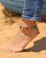 Jewever 7 Chakra Crystals and Stones Anklet Irregular Tumbled Gems Beaded Ankle Bracelets for Women Spiritual Energy Meditation Yoga Healing Jewelry Mom's Gifts - Image 5