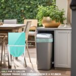Compostable Trash Garbage bags,AYOTEE 13-15 Gallon Tall Kitchen Trash Bags,Heavy Duty Unscented 1.18Mils 55 Liter,60 Count,Strong Thicken Rubbish Waste Can Liners for Kitchen Garden Home - Image 5