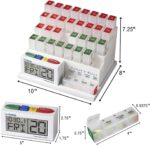 FSA HSA Eligible Monthly Pill Organizer System 4 Times a Day, 31 Day Pill Organizer Box with Talking Alarm Reminding System, Monthly Pill Box for Daily Medication, Gift for Mom, Dad, Elderly - Image 2
