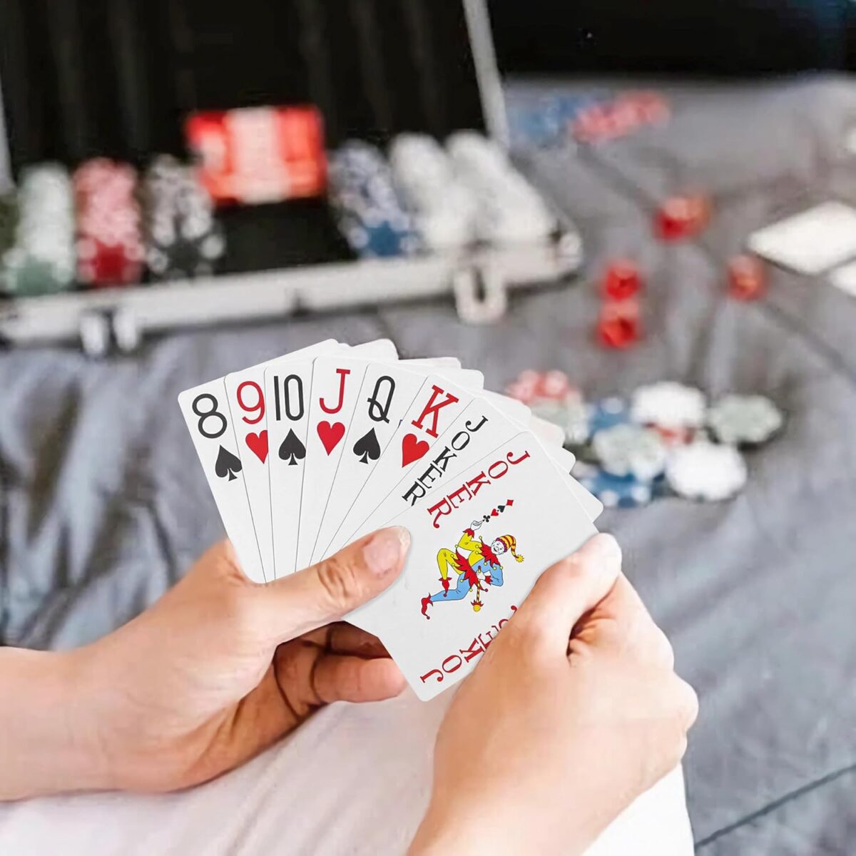 Playing Cards Large Print for Adults - 2 Pack, Large Print Playing Cards for Seniors, Vision Impaired, Low Vision Crowd, for Blackjack, Euchre, Canasta Card Game - Image 7