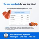 PetPlate Beef and Sweet Potato Bites, Human Grade Dog Treats, All Life Stages, Grain-Free, Organic and Real Ingredients, High Protein, Healthy Snacks (Pack of 1, 4.5 Ounce) - Image 3