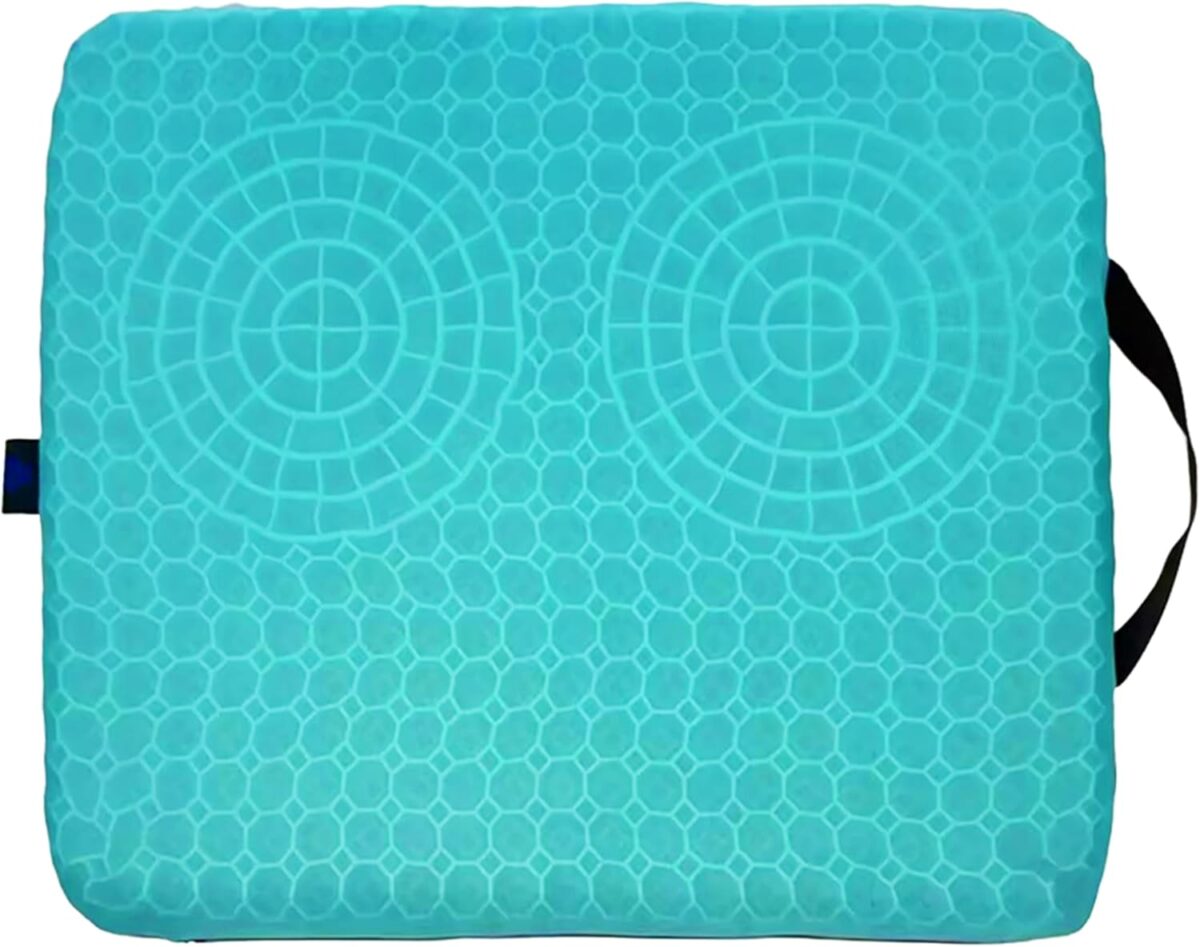 Gel Seat Cushion for Tailbone Support and Relief from Butt and Back Pain and Pressure - Cushions are Large Thick and Comfortable - Ideal for Office Chairs Driving Travel and Long Sitting - Image 1