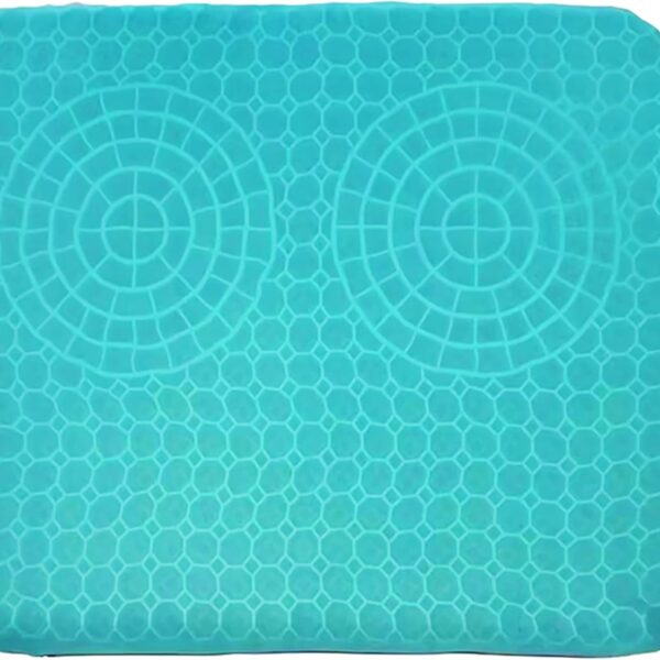 Gel Seat Cushion for Tailbone Support and Relief from Butt and Back Pain and Pressure - Cushions are Large Thick and Comfortable - Ideal for Office Chairs Driving Travel and Long Sitting