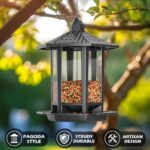 Birdream 2 Pack Bird Feeders for Outdoor Hanging, Retro Pagoda Design Fun Installation Bird Feeder, Attracting Wild Birds Chickadees Goldfinches Cardinals Finches and Sparrows - Image 6