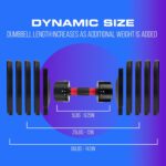 Core Fitness® Adjustable Dumbbell Weight Set by Affordable Dumbbells - Space Saver - Dumbbells for Your Home - Image 5
