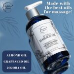 Unscented Massage Oil for Massage Therapy – 100% Natural Body Oil with Sweet Almond, Grapeseed & Jojoba for Premium Glide – Pure Carrier Blend for Aromatherapy – Brookethorne Naturals - Image 3