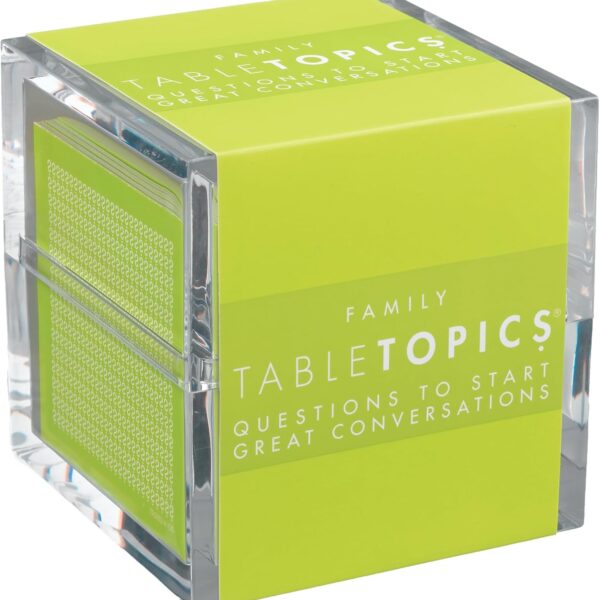 TableTopics Family - 135 Conversation Starter Cards for Family Time. Build Parent-Child Relationships by Asking Great Questions for Kids