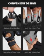VINSGUIR Workout Gloves for Men and Women, Weight Lifting Gloves with Excellent Grip, Lightweight Gym Gloves for Weightlifting, Cycling, Exercise, Training, Pull ups, Fitness, Climbing and Rowing - Image 5