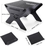 Odoland Camping Campfire Grill, Portable Folding Charcoal Grills, Backpacking BBQ Grill, Heavy Duty Firepit Grill with Carry Bag for Outdoor Cooking, Bonfire, Patio, Backyard - Image 3