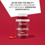 Qunol Mega Ubiquinol 100mg CoQ10, Superior Absorption, Patented Water and Fat Soluble Natural Supplement Form of Coenzyme Q10, Antioxidant for Heart Health, 100 Count Softgels - Image 2