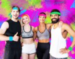 80s Sweatband, Sports Headband and Wristbands, Sweat Bands 80s Neon Colors, 80s Party, Sweatbands for Women, Colorful Sweatband Set - Image 7