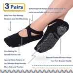 Ozaiic Yoga Socks for Women Non-Slip Grips & Straps, Ideal for Pilates, Pure Barre, Ballet, Dance, Barefoot Workout - Image 4
