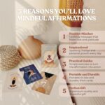 Daily Positive Affirmation Cards for Women - 50 Mindfulness Affirmations & Meditation Cards - Womens Empowerment Gifts - in Mint Box with Wooden Stand - Image 4