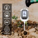4-in-1 Soil Moisture Meter Digital Plant Temperature/Soil Moisture/PH Meter/Sunlight Intensity Backlight LCD Display Soil Test Meter for Gardening, Farming and Outdoor Plants - Image 7