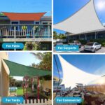 Amagenix Sun Shade Sail 16'X20' Curved Edge Outdoor Shade Canopy Light Grey Breathable 95% UV Block Shade Cloth for Patio Garden Backyard (We Make Custom Size) - Image 6