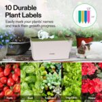 VIVOSUN Self-Watering Planters, 4-Pack 10.5 Inch Compact Rectangular Window Herb Planter Box with 10 PCS Plant Labels, Plant Container for Basil, Flowers, Succulents, Indoor & Outdoor - Image 5