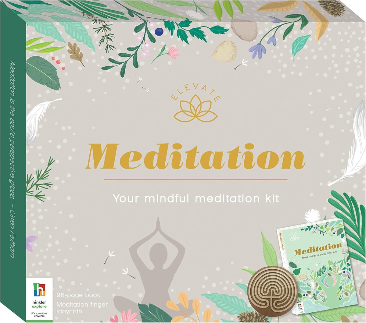 Elevate - Meditation Kit - Mindfulness Tools for Adults - Mental Health and Self Care Essentials - Meditation Aid - Finger Labyrinth - Adult Hobbies - Stress Relief and Relaxation Guide - Image 7
