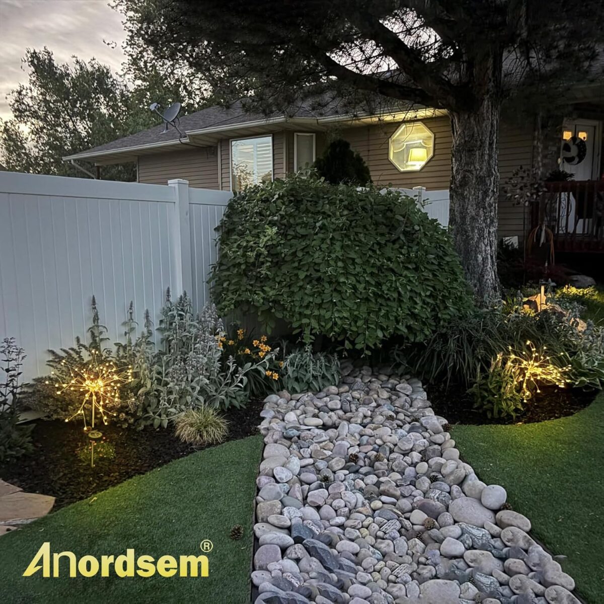 Anordsem Solar Lights Outdoor Waterproof: Garden Light Solar Powered for Outside - Sparkler Fireworks Sticks Yard Patio Path Decor- LED Starburst Twinkle Lighting for House Decoration - Image 9