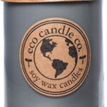 Eco Candle Co. Recycled Candle, Nag Champa, 18 oz. Double Wick - Scents of Plumeria, Asian Resins, & Sandalwood - 100% Soy Wax, No Lead, Kraft Paper Label & Lid, Hand Poured, Midwest Grown Soybeans